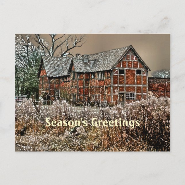 GAMMALA ENGLAND UK HELG VYKORT (Framsida)