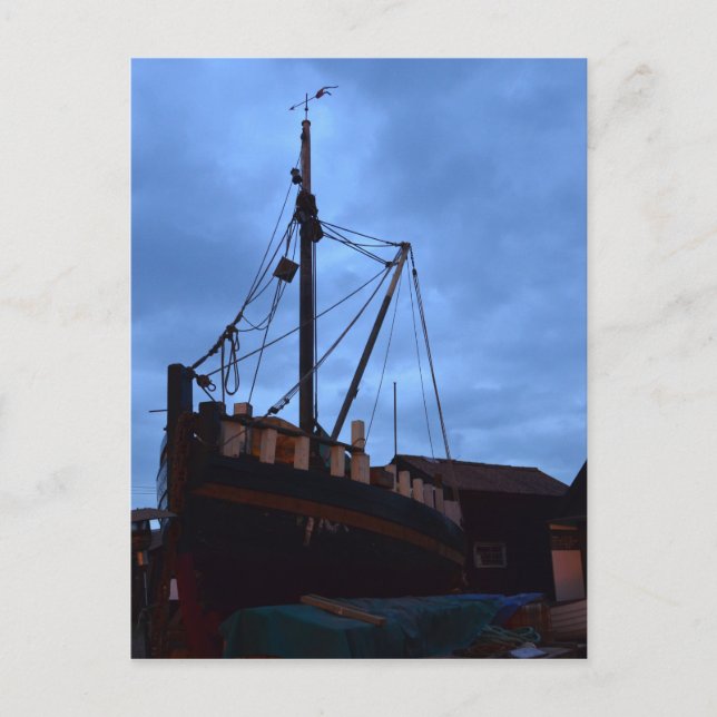 Gammala fartyg Ashore på Southwold Vykort (Framsida)