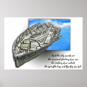 gammala fartygminnen i 3D med den nautiska Poster