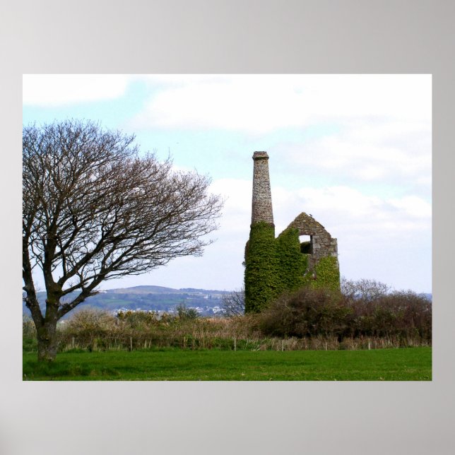 Gammala gruvor i Cornwall Poster (Framsidan)