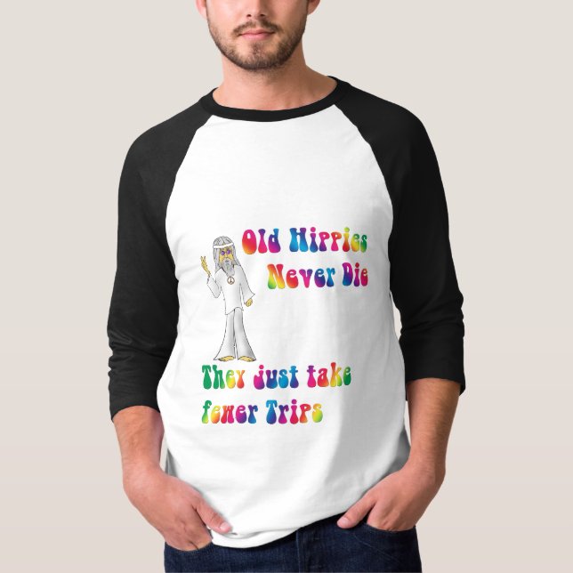 Gammala Hippies T Shirt (Framsida)
