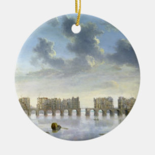 Gammala London överbryggar (olja), c.1630 Julgransprydnad Keramik