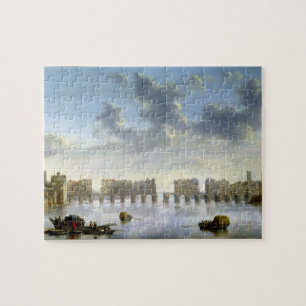 Gammala London överbryggar (olja), c.1630 Pussel