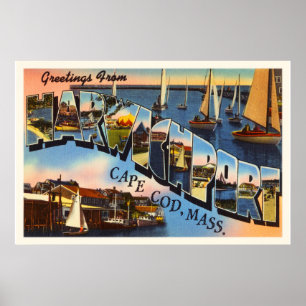 Gammala Massachusetts för Harwichport uddtorsk Poster