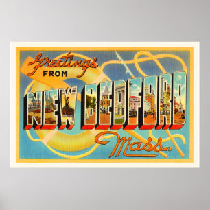 Gammala New Bedford Massachusetts MORSOR reser Poster