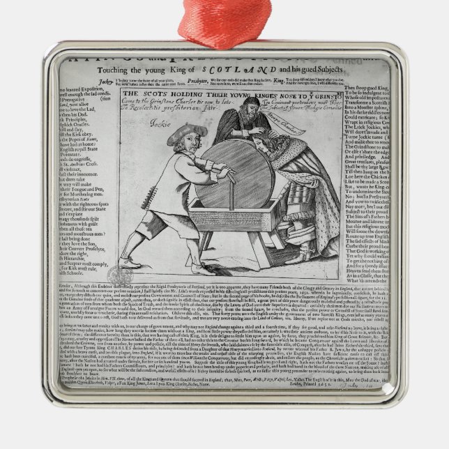 Gammala ord och förutsägelsear julgransprydnad metall (Framsidan)