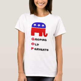 Gammala perverter: antirepublikansk T-shirt