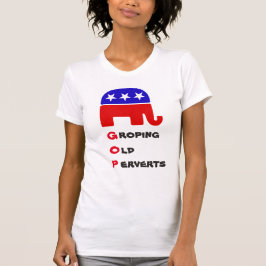 Gammala perverter: antirepublikansk T-shirt