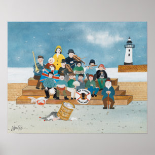 Gammala pirater av Penzance Poster