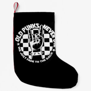 Gammala PUNKS dör aldrig Punk rock Liten Julstrumpa