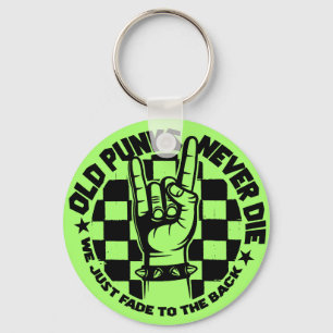 Gammala PUNKS dör aldrig Punk rock Nyckelring