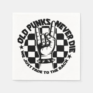 Gammala PUNKS dör aldrig Punk rock Pappersservett