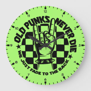 Gammala PUNKS dör aldrig Punk rock Stor Klocka