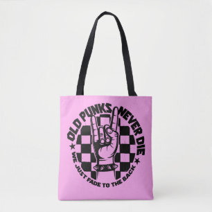 Gammala PUNKS dör aldrig Punk rock Tygkasse