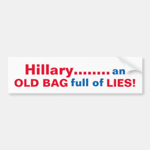 GAMMALA ROLIGA ANTI-HILLARY HÄNGER LÖS BILDEKAL