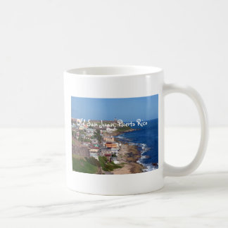 Gammala San Juan, Puerto Rico kusten Kaffemugg
