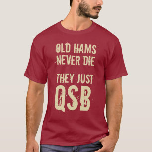 Gammala skinkor dör aldrig manar radiosände t shirt