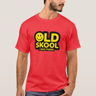 Gammala Skool - jag var där skjortan - röd syra Tee