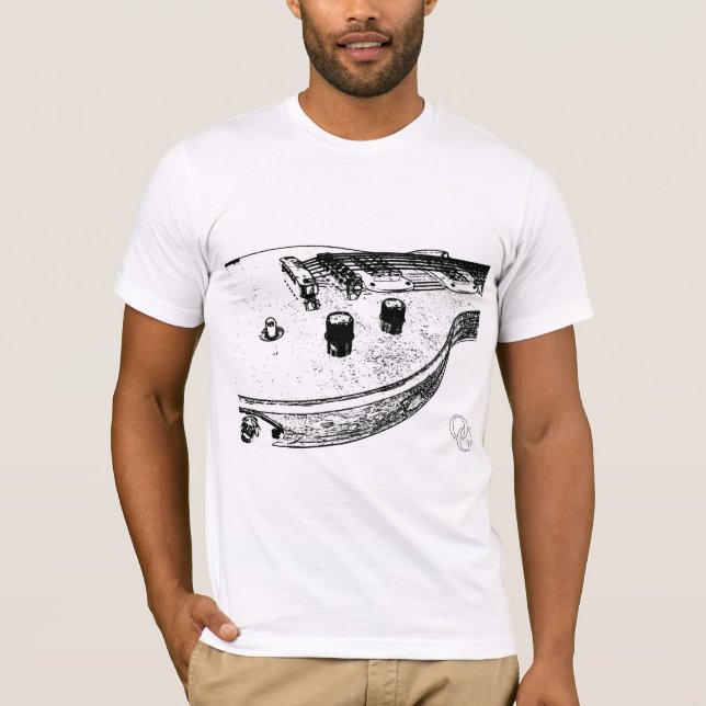 Gammala spökegitarrer tee (Framsida)