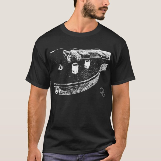 Gammala spökegitarrer tee (Framsida)