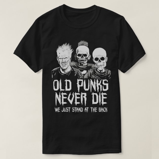 Gammala Sten-punk dör aldrig 1 T Shirt (Design framsida)