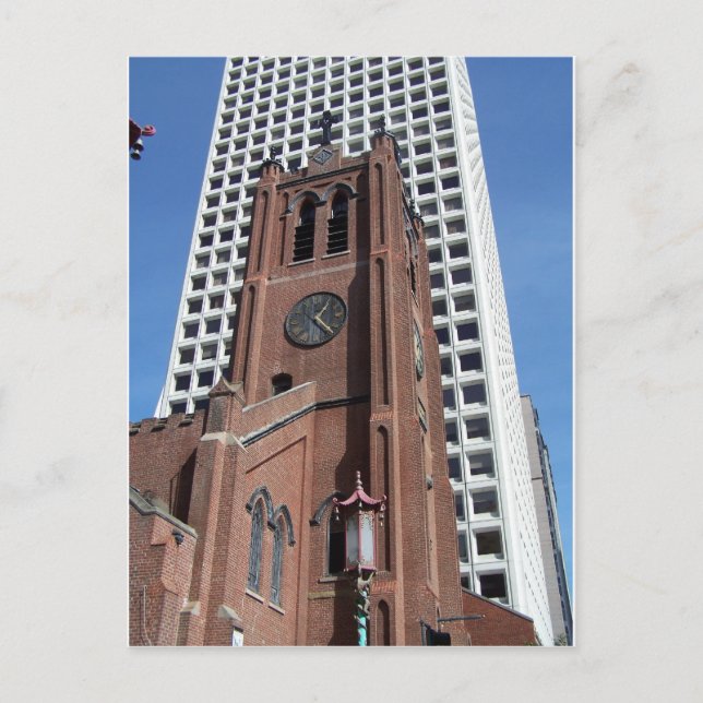 Gammala Sts Mary kyrka i Chinatown, SF, CA Vykort (Framsida)