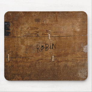 Gammala "trä" Mousepad med (eller without) ditt Musmatta