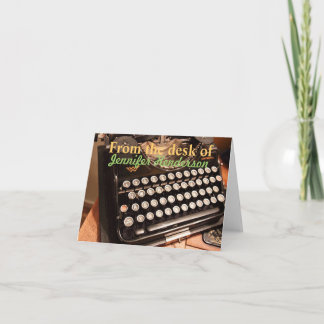 Gammala Typewritter noterar kort