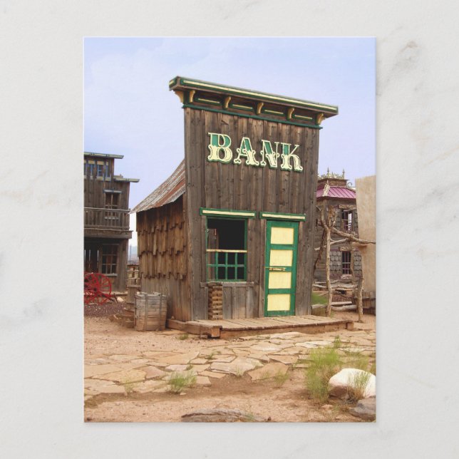 Gammala västern Bank (Färg) Vykort (Framsida)