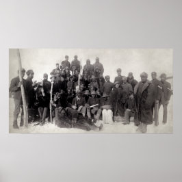GAMMALA VÄSTERN BUFFALO SOLDIERS 1890 POSTER