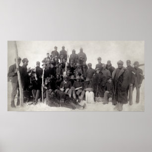 GAMMALA VÄSTERN BUFFALO SOLDIERS 1890 POSTER
