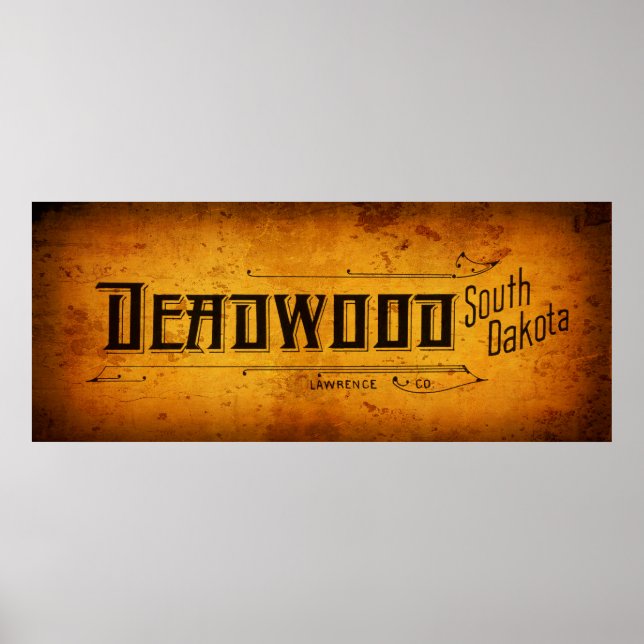 GAMMALA VÄSTERN DEADWOOD POSTER (Framsidan)