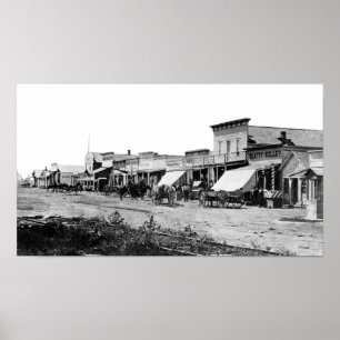 GAMMALA VÄSTERN DODGE CITY, KANSAS POSTER