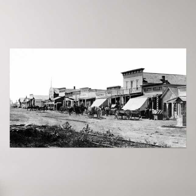 GAMMALA VÄSTERN DODGE CITY, KANSAS POSTER (Framsidan)