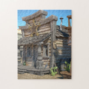 Gammala västern Jigszle Puzzle Pussel