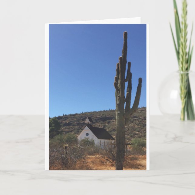 Gammala västern kyrka helgkort (Framsida)