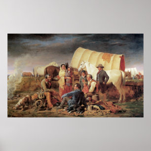 Gammala västern om Prairie Art Print Poster