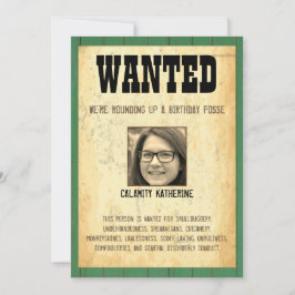 Gammala västern Poster kvinnor 🤠 50:e födelsedage Inbjudningar