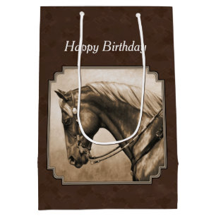 Gammala västern Quarter Horse Sepia Brown