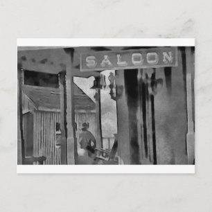 Gammala västern Saloon Vykort
