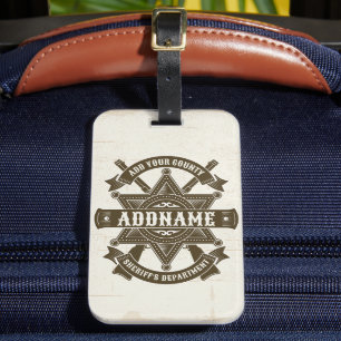 Gammala västern Sheriffen Biträdande Rifles Badge Bagagebricka