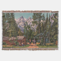 Gammala västern Wyoming Throw Blanket