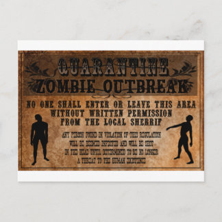GAMMALA VÄSTERN ZOMBIE VYKORT