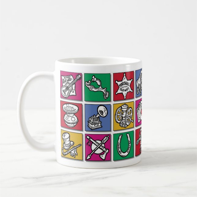 Gammala västernsymboler kaffemugg (Vänster)