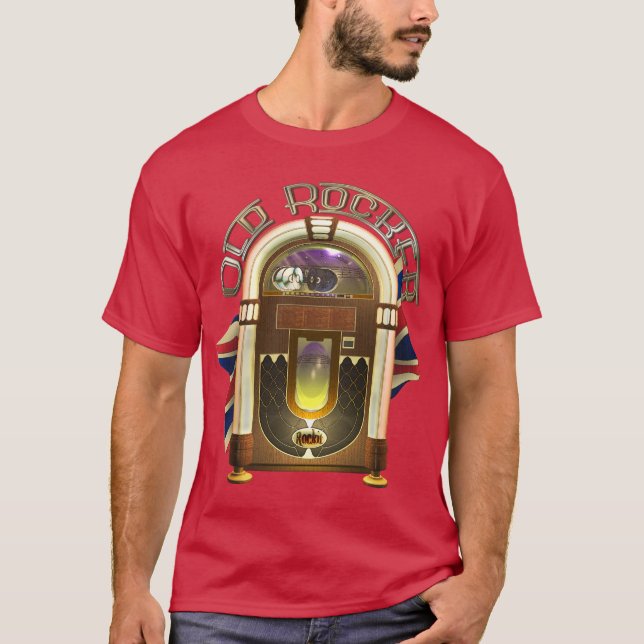 Gammala vippaT-tröja för Jukebox T Shirt (Framsida)