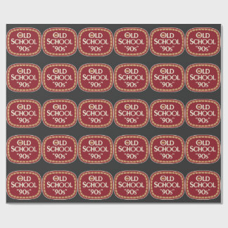 Gammaldags 90-tals Malt Liquor 40oz Etikett Design Presentpapper