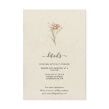 Gammaldags akvarellkuvert med vilda blommor