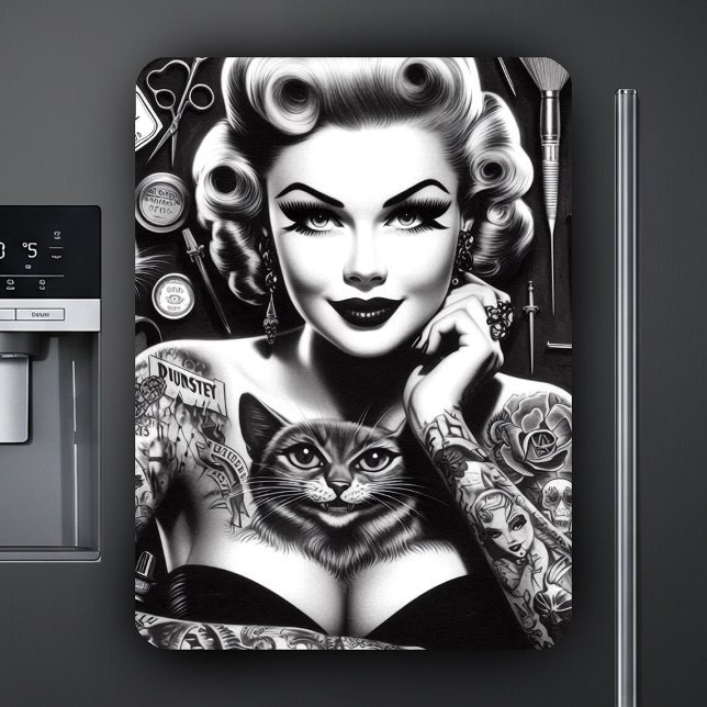 Gammaldags Alternativ Tatuerad Flicka Magnet (Skapare uppladdad)