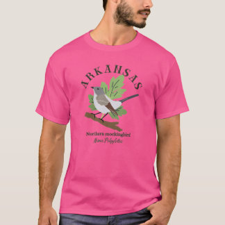Gammaldags Arkansas Northern Mockingbird Brun T Shirt