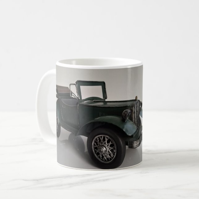 gammaldags, återkonverterbar bil kaffemugg (Framsida vänster)